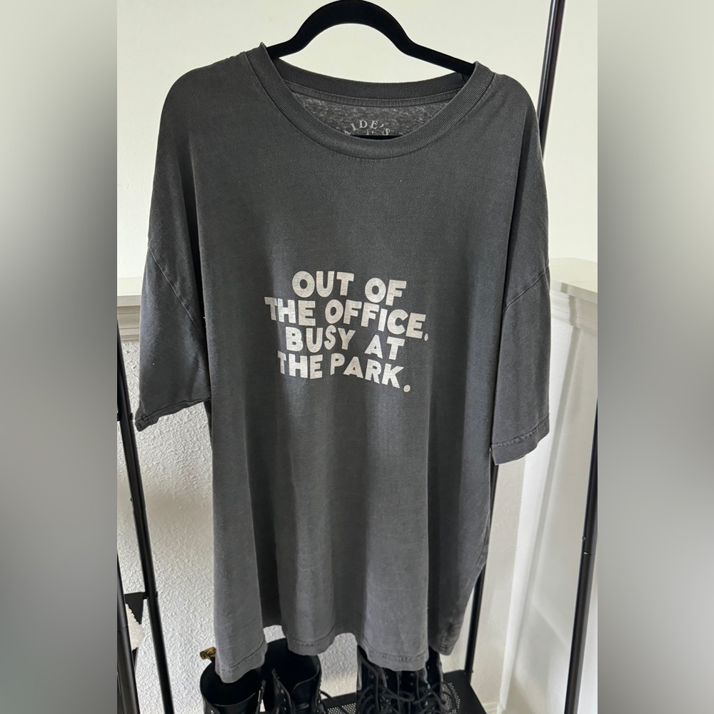 Dark grey Adelaide’s Fort oversized Disney tshirt size 2XL.